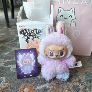 Pop Mart Labubu Big Into Energy Luck Purple & Blue Plush Toy Keychain